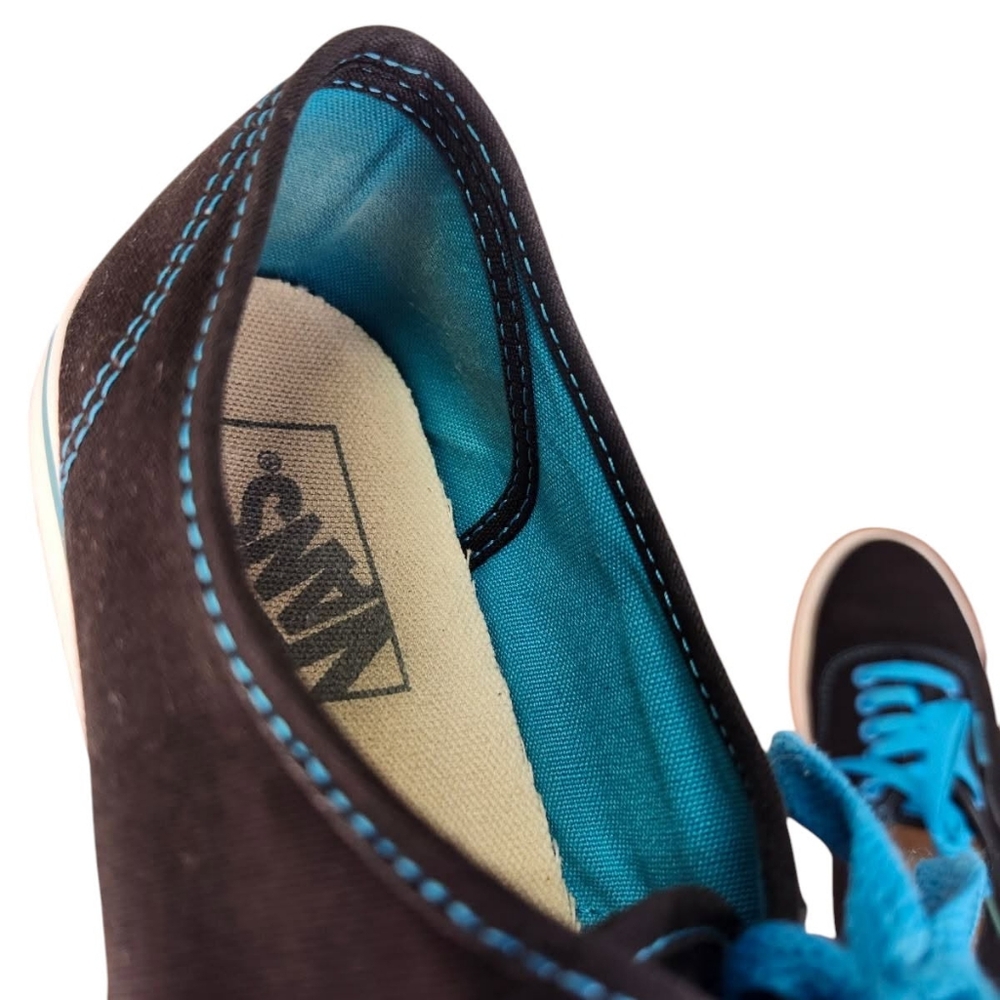 Vans Low Black & Blue Shoes (M7.5, W9) - Picture 7 of 9